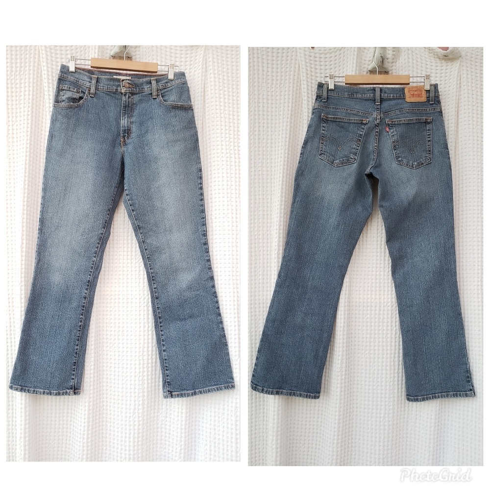 Levi's 550 high rise boot cut 10 short